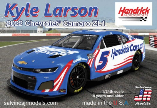 Salvinos JR Models HMC2022KLP 1:24 2022 Chevrolet Camaro ZL1 Race Car Model Kit