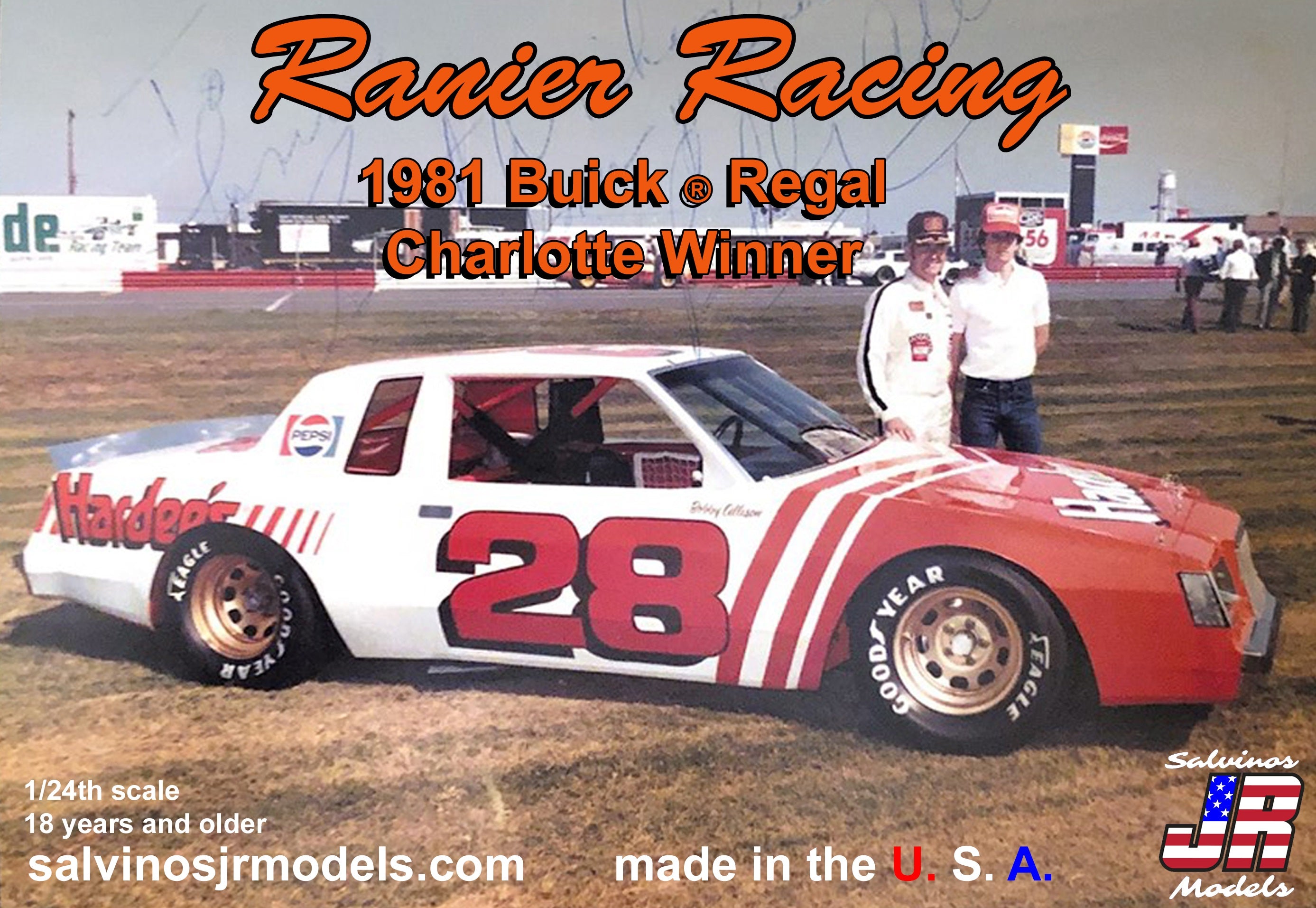 Salvinos JR Models RRB1981C 1:24 Ranier Racing 1981 Buick Regal Car Ki ...