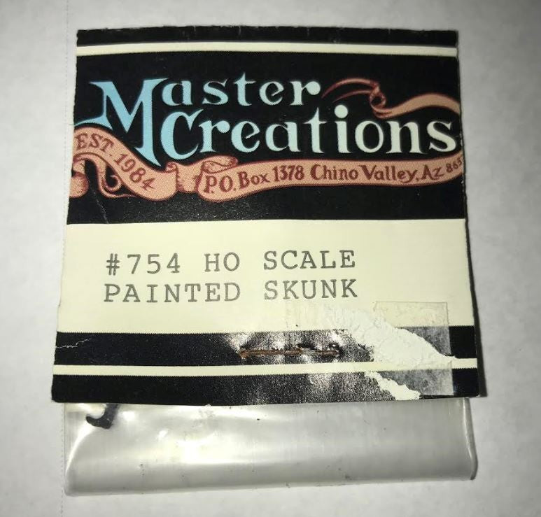 Master Creations 754 HO Scale Painted Skunk