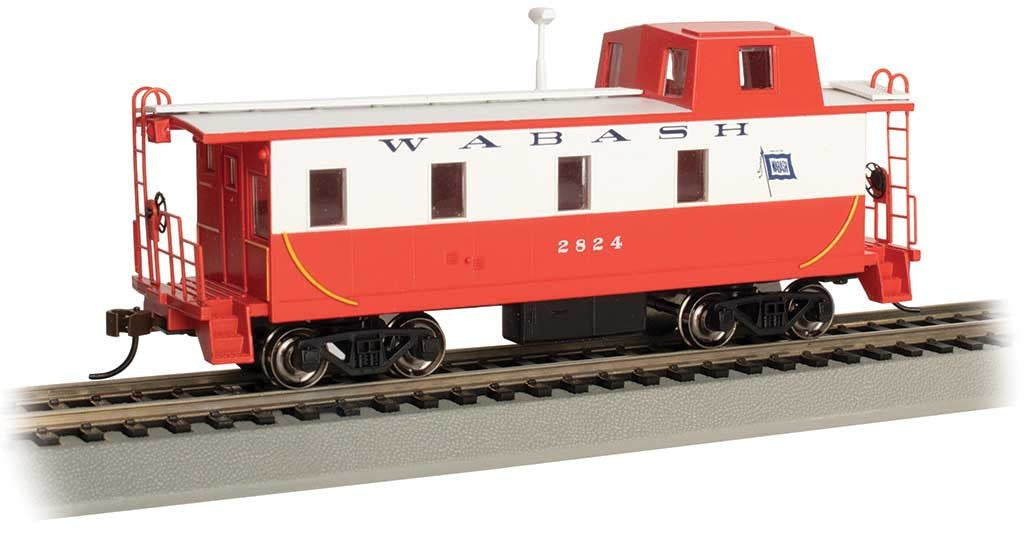 Bachmann 14002 HO Wabash Streamlined Caboose with Offset Cupola #2824