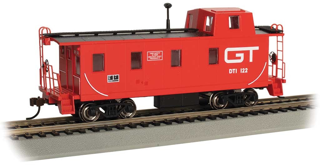Bachmann 14004 HO Grand Trunk Streamlined Caboose with Offset Cupola #122
