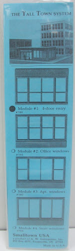 Smalltown USA 699-7001 Tall Town Module #1 4dr Entry (Pack of 6)
