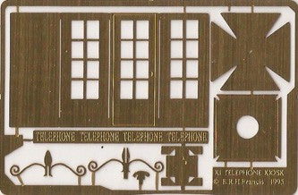 Shire Scenes SN24 N Scale Early (K1) Telephone Kiosk Kit