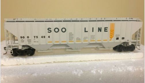 Con-Cor 0001-009514 HO Covered Hopper Kit SOO Line Freight Car