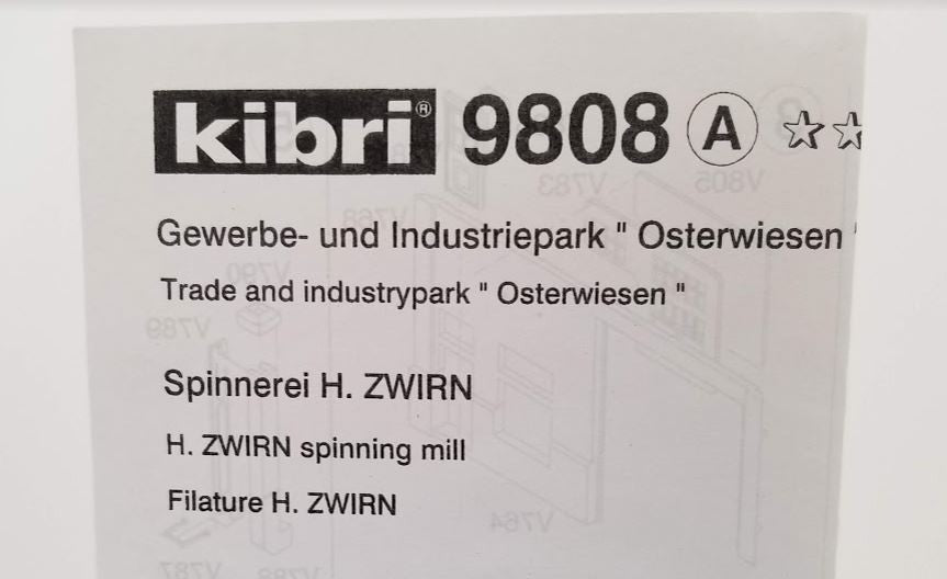 Kibri 9808 HO Zwirn Spinning Mill Building Kit