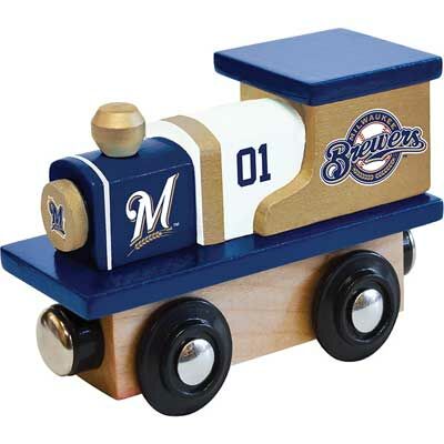 Train Enthusiast Vendors 418594 Milwaukee Brewers Sports Team Wooden Engine