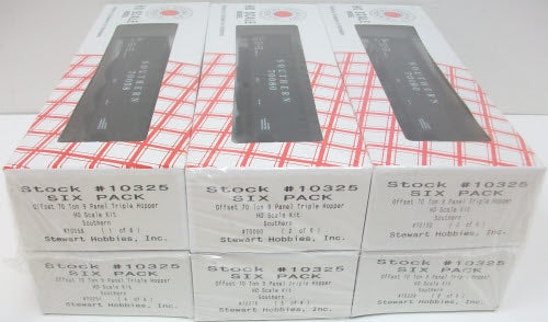 Stewart 10325 HO Southern 70 Ton Triple Offset Hopper Kit (Set of 6)