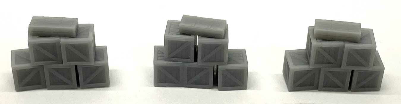 Phoenix Precision Models 30537 N 3' Stack of 5 Type 2 Crate Stacks (Pack of 3)
