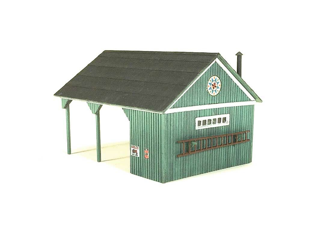 American Model Builders 731 HO Storage Shed and Shelter Laser-Cut Wood Kit