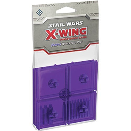 Fantasy Flight Games SWX46 Star Wars X-Wing Minatures Game Purple Bases and Pegs