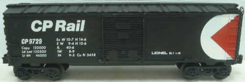 Lionel 6-9729 O Gauge CP Rail Boxcar
