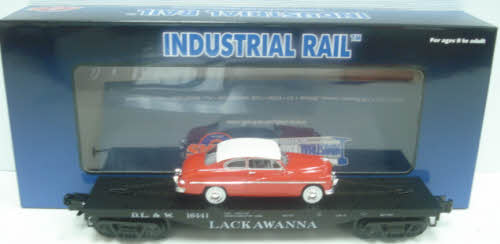 Atlas 1004201 3-Rail Lackawanna Flatcar w/Auto