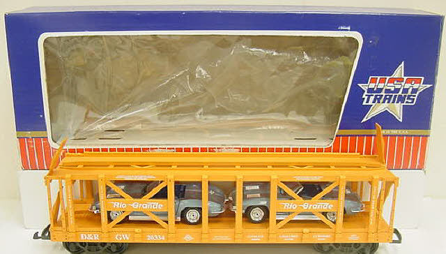 USA Trains 17211 G Denver & Rio Grande Western Double-Deck Auto Rack Orange