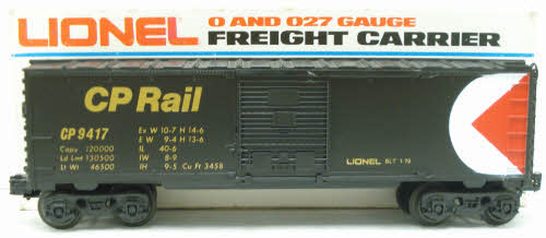 Lionel 6-9417 O Gauge CP Rail Boxcar