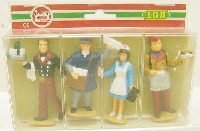 LGB 5145 G Station Worker Figures Hand Painted (Box of 4)