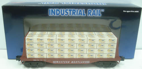 Atlas 1004104 3-Rail WM Flatcar w/Lumber Load