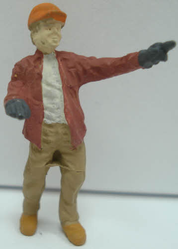Arttista 1379 Second Worker Near Blueprint Pewter Figure