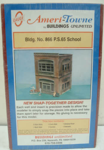 Ameri-Town 866 PS65 2-Story School Building Kit