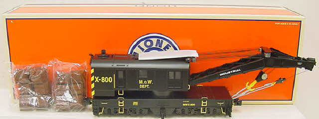 Lionel 6-29800 O Gauge Maintenance of Way Crane Car w/TMCC