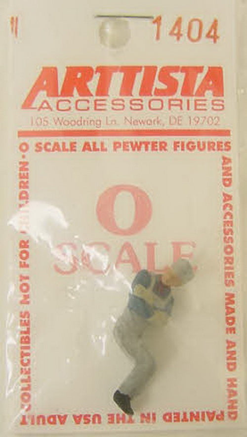 Arttista 1404 O Pewter Engineer Pewter Figure Hand Painted Colors May Vary