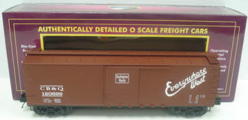 MTH 20-93385 Chicago Burlington & Quincy 40’ USRA Double Sheathed Boxcar #120703