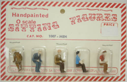 Circus Craft 1007 O Assorted Sitting Men Figures (Set of 5)