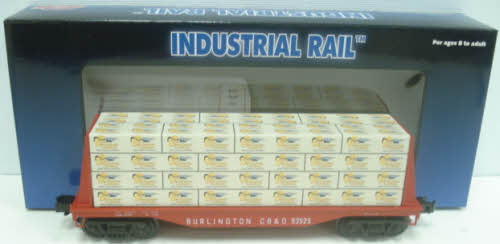 Atlas 1004101 3-Rail Burlington Flatcar w/Lumber Load