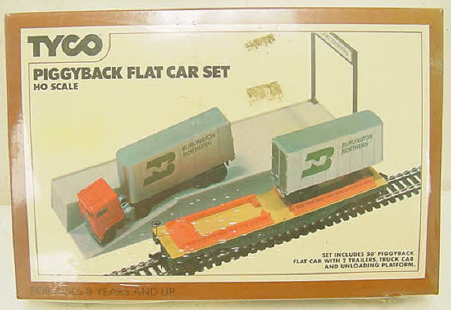 Tyco 901 Piggyback Flatcar Set