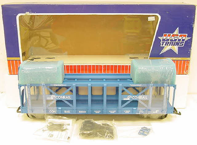 USA Trains 17217 G Conrail Double-Deck Auto Rack Blue