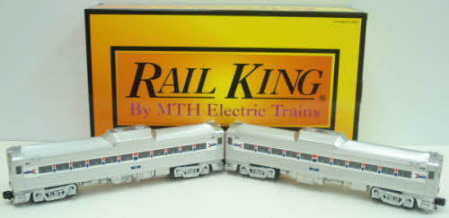 MTH 30-2233-3 O Amtrak RDC Budd Car Add-On Set (Set of 2)