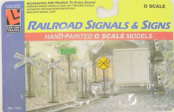 Life Like 1145 O Railroad Signals & Signs (Pack of 9)