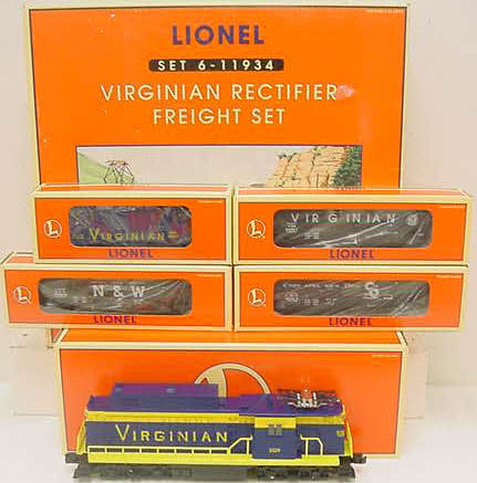 Lionel 6-11934 Virginian Rectifier O Gauge Diesel Freight Train Set