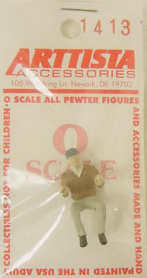 Arttista 1413 O Scale Truck Driver Pewter Figure Hand Painted