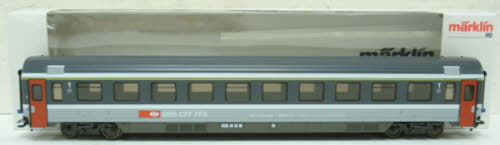 Marklin 4368 HO SBB CFF FFS 2nd Class Passenger Car