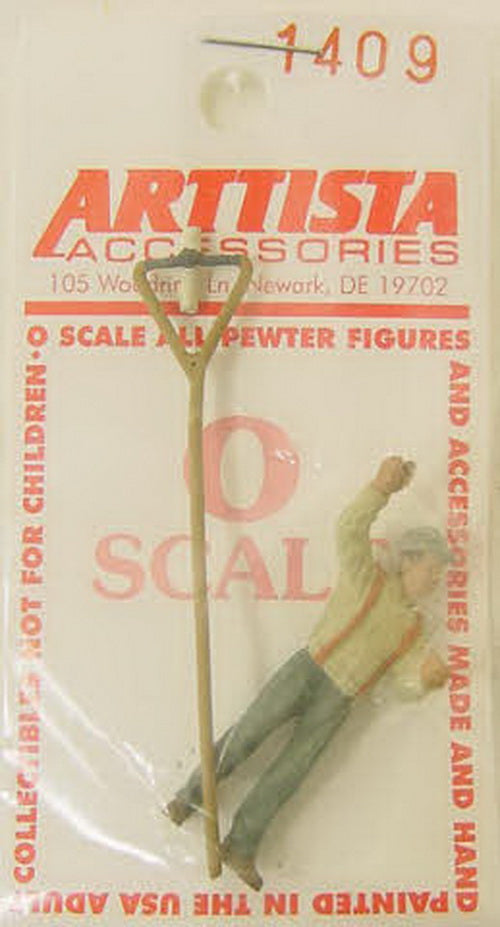 Arttista 1409 Station Agent Pewter Figure Hand Pinted