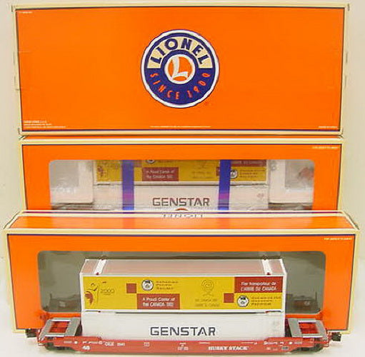 Lionel 6-21865 Coe Rail Husky Stacks with Containers #5541 & #5542 (Set of 2)