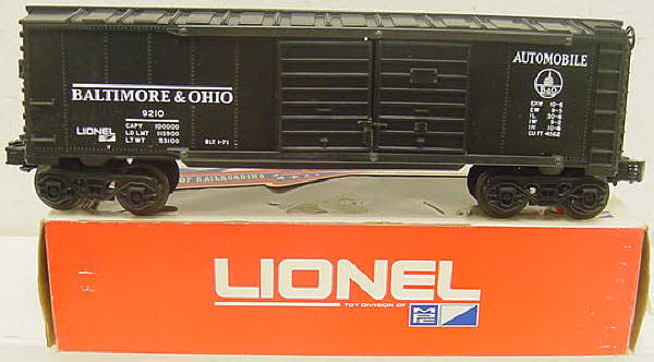 Lionel 6-9210 O Gauge Baltimore & Ohio Automobile Boxcar
