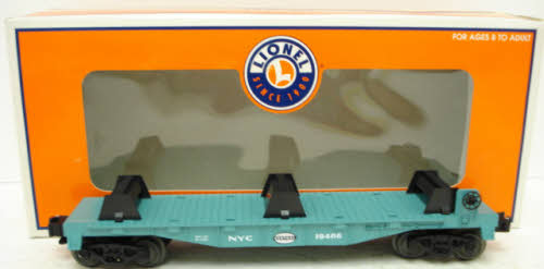 Lionel 6-19486 O Gauge New York Central Flatcar w/Stakes