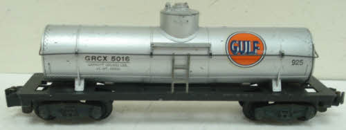 American Flyer 925 Vintage S Gulf Single Dome Tank Car #5016