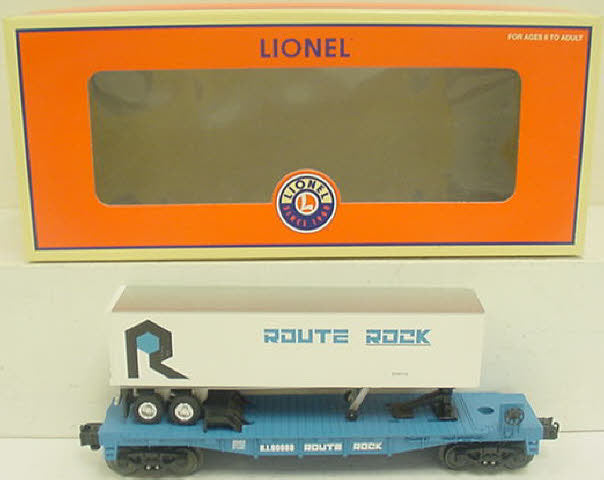 Lionel 6-26064 Rock Island Flatcar with Trailer #90088