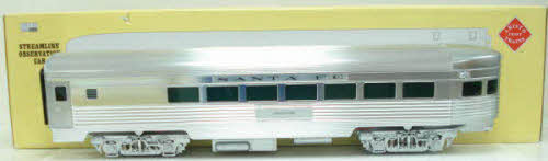 Aristo-Craft 32405 G ATSF Streamlined "Moencopi" Observation Car - Metal Wheels