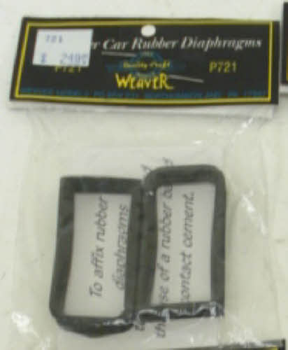 Weaver P721 Passenger Car Rubber Diaphragms (Pack of 2)
