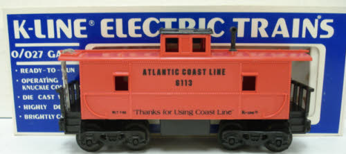 K-Line K6113 O Gauge Atlantic Coast Line Caboose