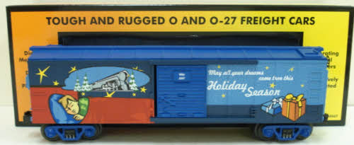 MTH 30-74443 O Gauge Happy Holidays Boxcar