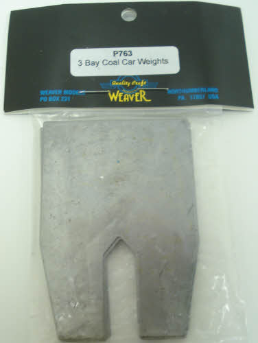 Weaver P763 3-Bay Coal Car Weights