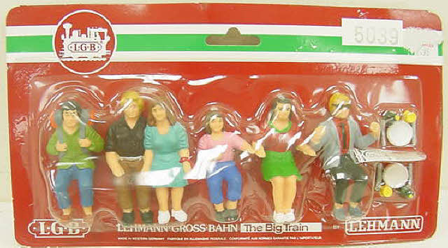 LGB 5039 Seated Passenger Dining Car Figures G Scale (Set of 6)