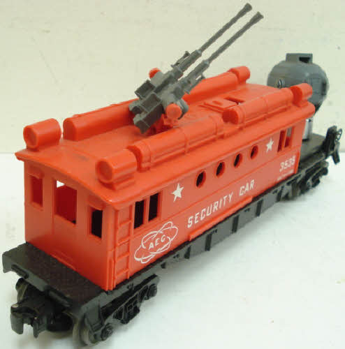 Lionel 3535 Vintage O AEC Security Car with Operating Searchlight