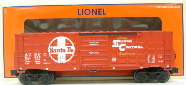 Lionel 6-15019 O Gauge Santa Fe Waffle Side Boxcar #611482