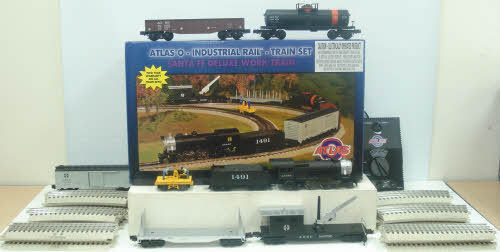 Atlas 1009075 Industrial Rail SF Deluxe Work O Gauge Steam Train Set