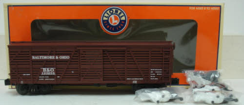 Lionel 6-17704 O Gauge Baltimore & Ohio 40 Ton Stock Car #110234